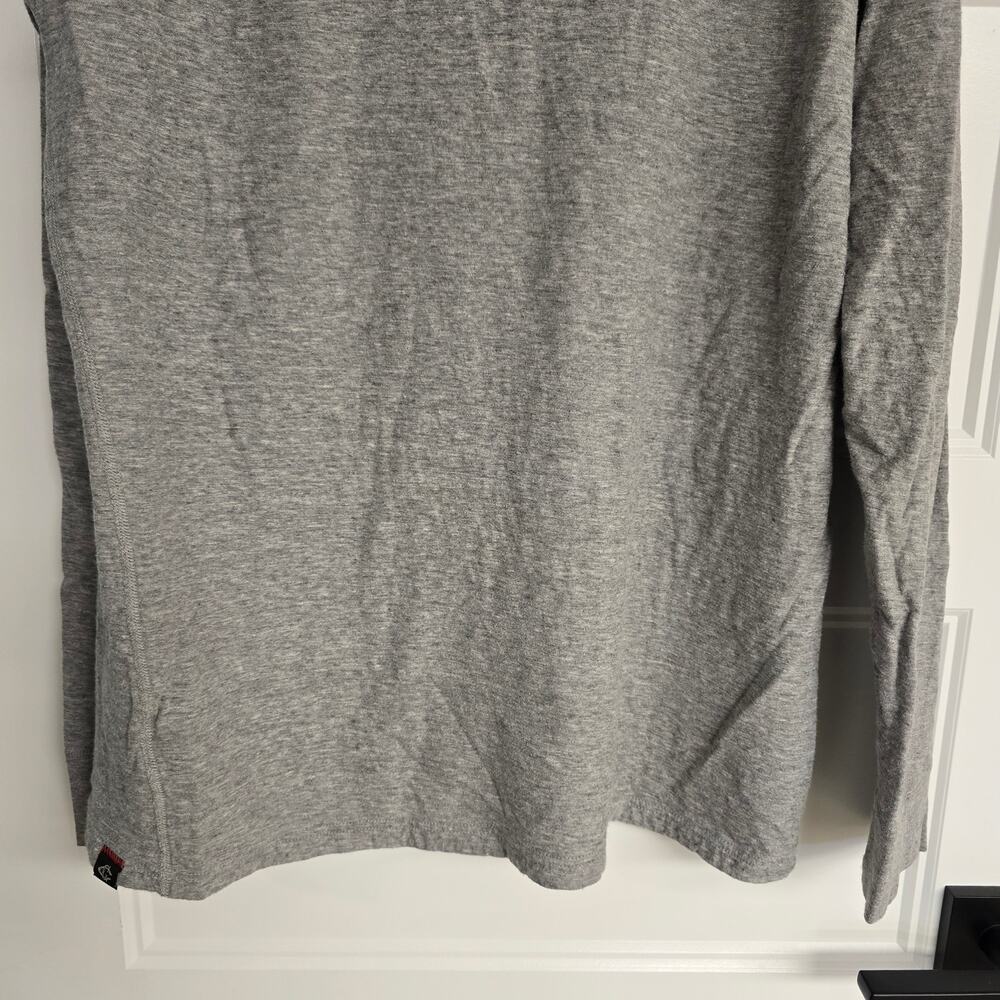 Men's Grayers Gray Long Sleeve Henley Top | Size XL - Picture 8 of 9